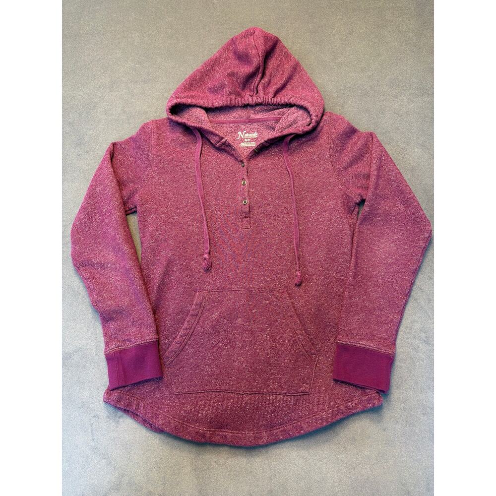 Natural Reflections Womens Hoodie Size S/P Purple  Kangaroo Pockets